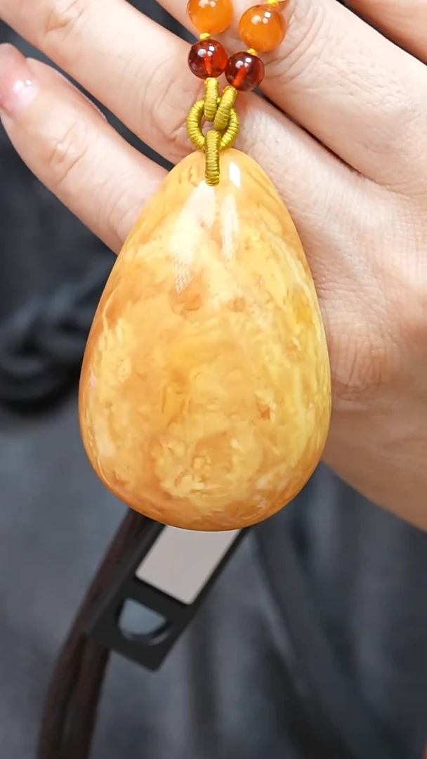 蜜蜡颈饰未镶嵌6371天然蜜蜡珠宝奇石全部保真