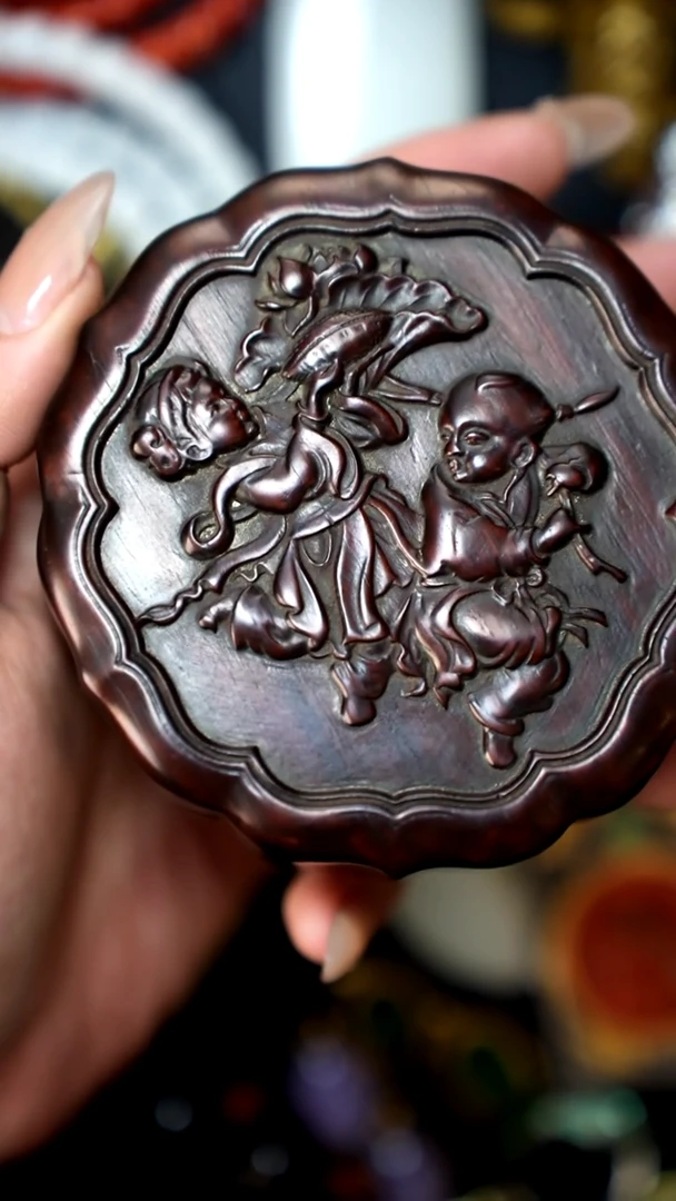 把件小叶紫檀精品木盒