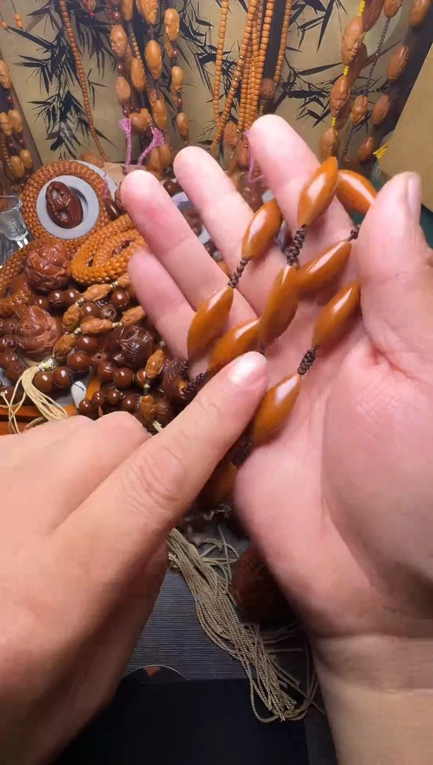 手串橄榄核柳叶核脖挂