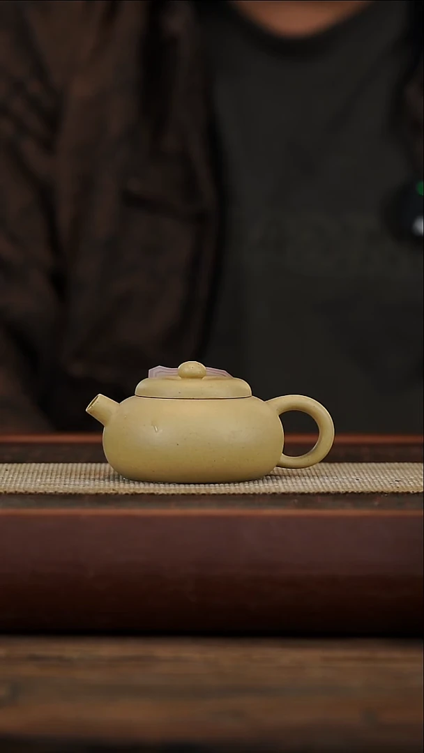 茶壶紫砂本绿微瑕130容量