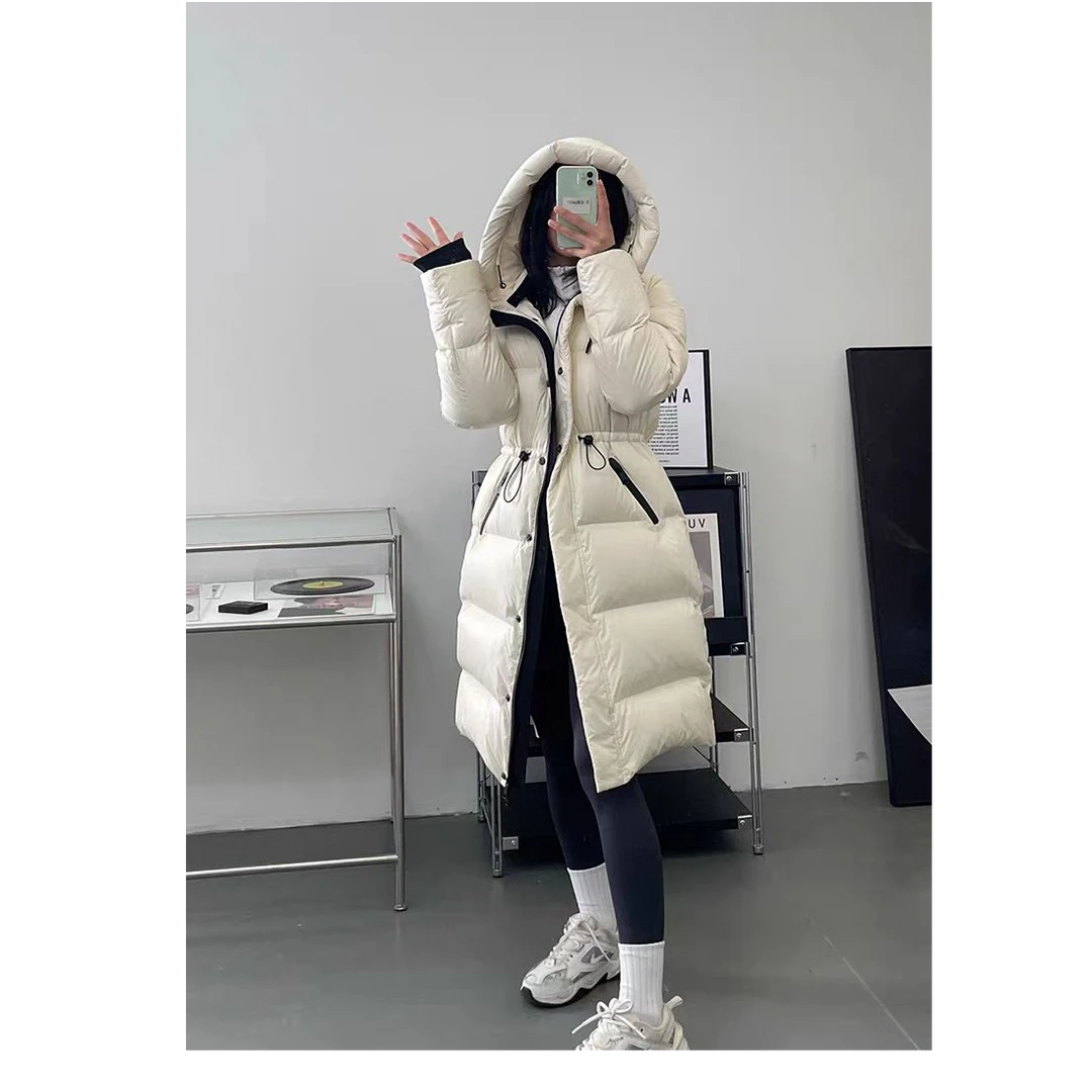 反季羽绒中长款连帽