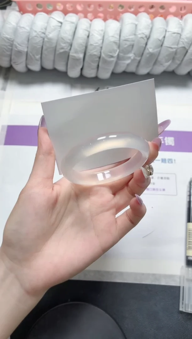 石英质玉手镯未镶嵌187-荔枝54.5