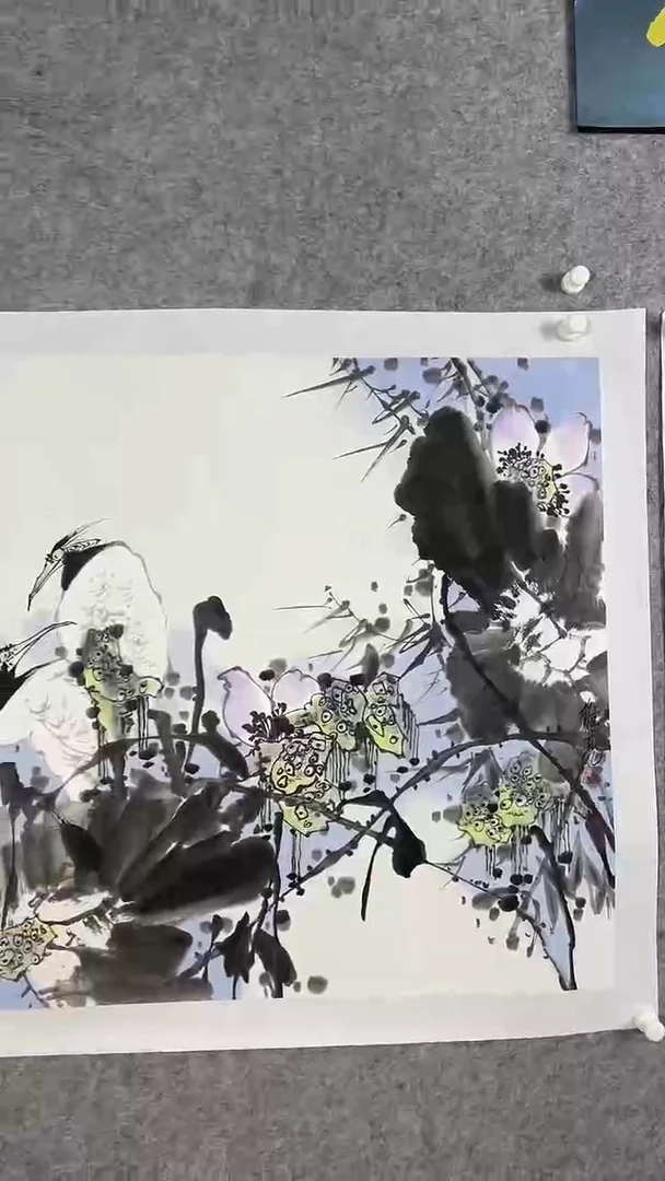 国画高维亮老师花鸟画 手绘原作 4平尺