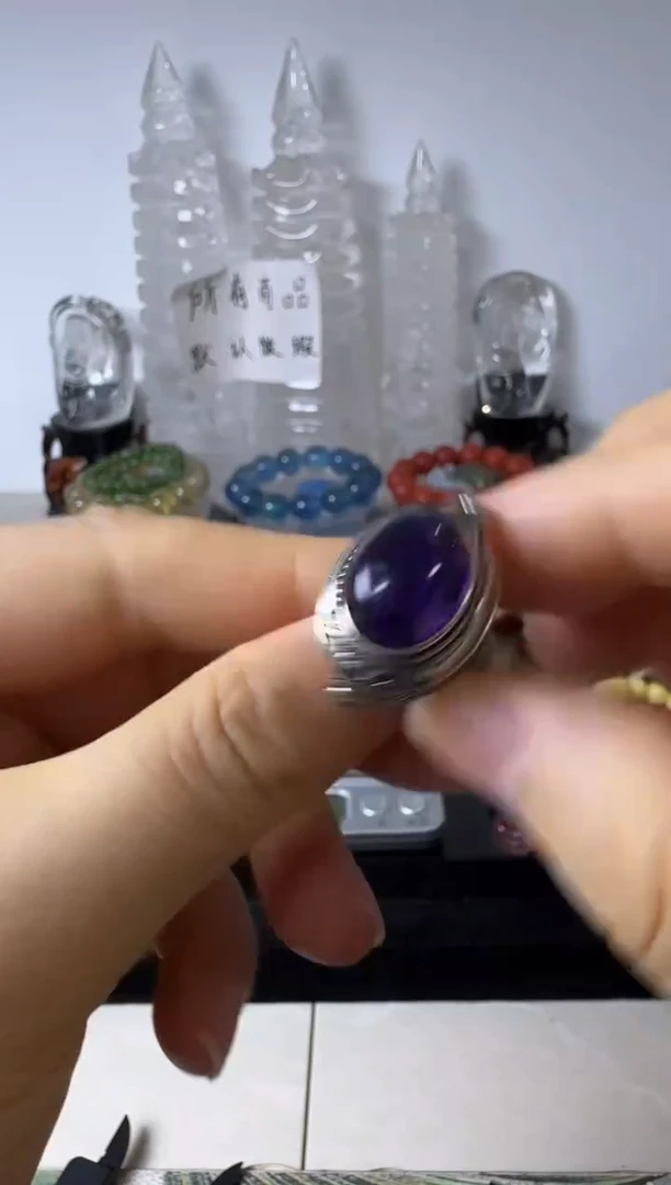 合金戒指水晶11矿坑