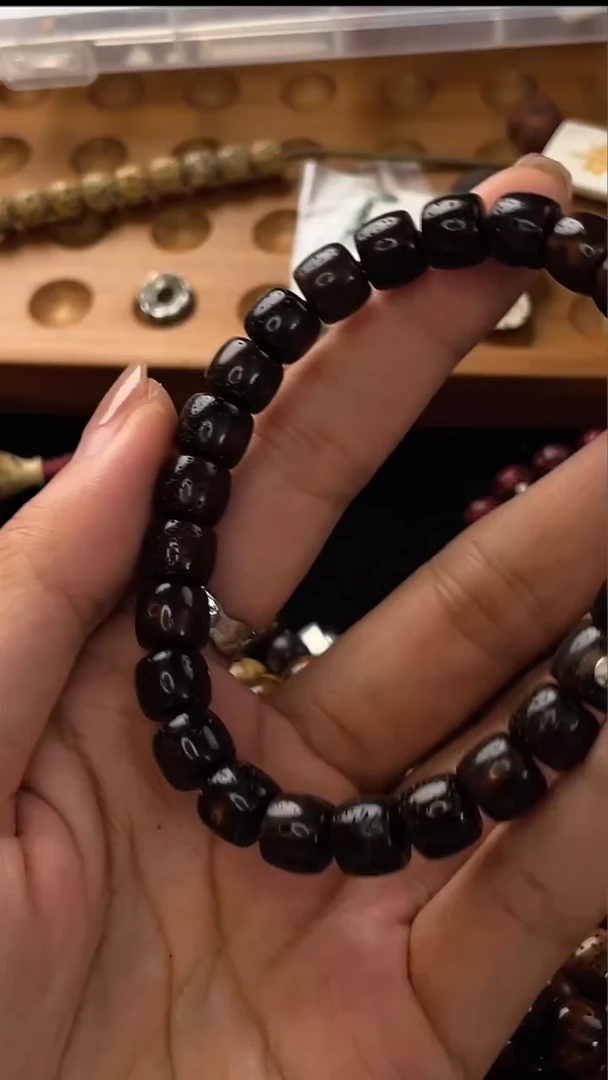 手串星月菩提精工级深珀直切9*8手串（B）