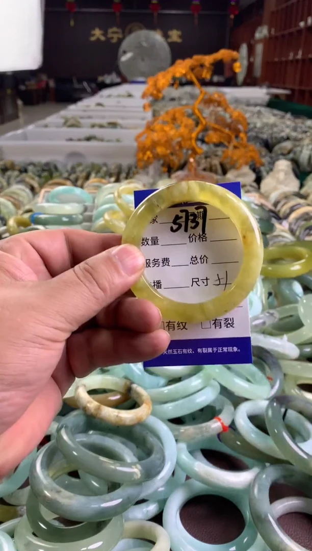 蛇纹石玉未镶嵌手镯5737