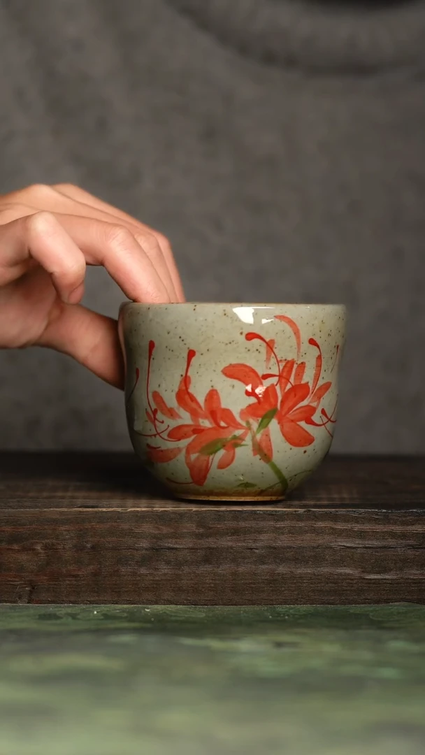 【闪购商品】杯青诗手工手绘瓷器