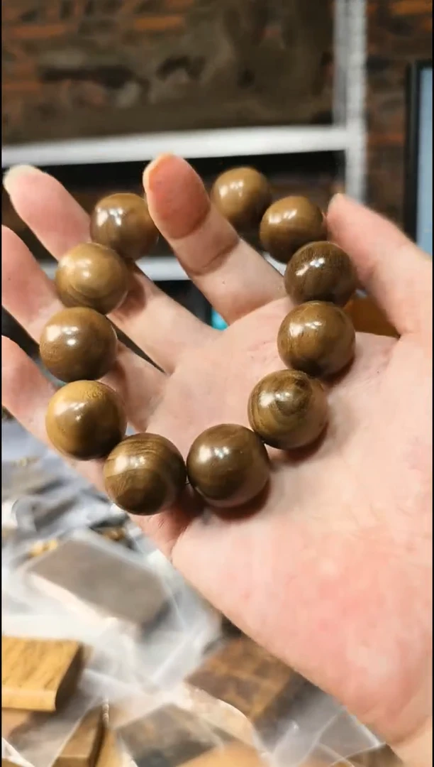 楠木（金丝楠）手串/手链2.0阴沉绿手串