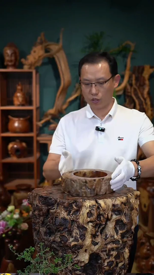 枣木雷击枣木烟缸