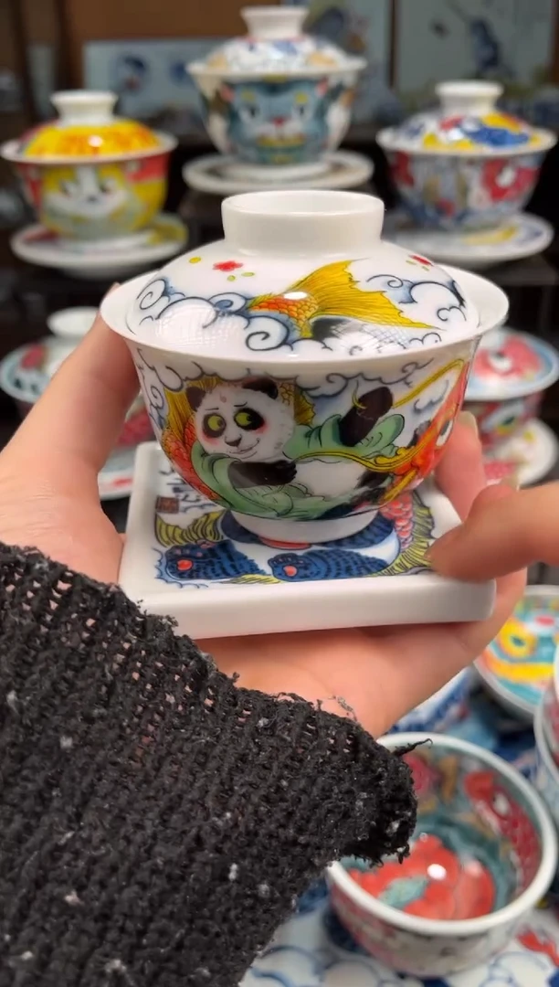 拙明院（微瑕价格）盖碗+杯垫