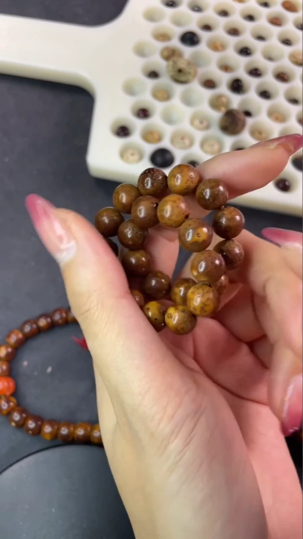 【闪购商品】星月菩提手串中珀金级星月卡10正圆手串