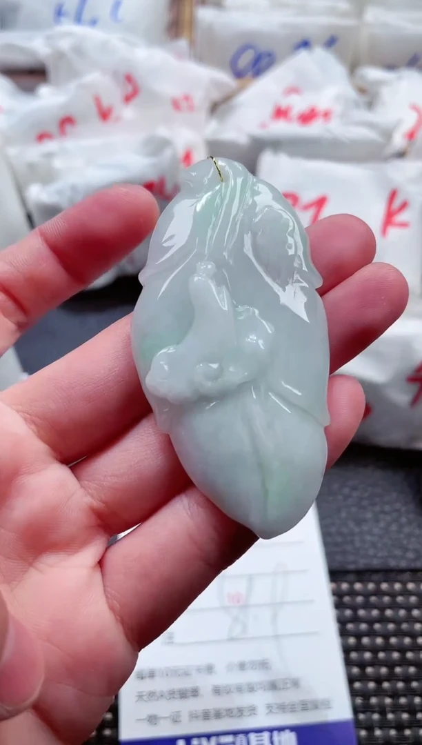 翡翠未镶嵌颈饰00005768