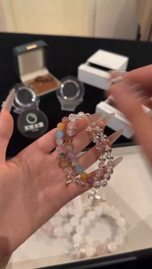 水晶手链合金糖豆x1916