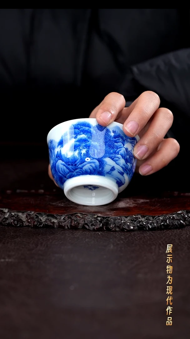 杯子瓷景德镇全手工手绘瓷器！