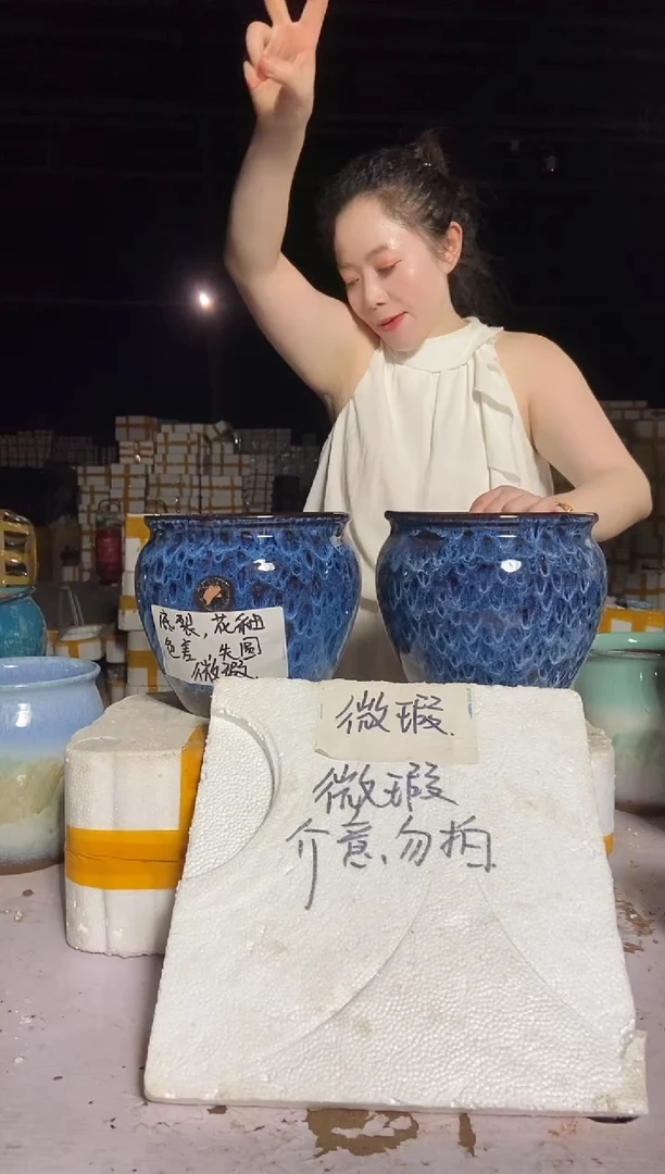 宜兴紫砂粗陶花盆20/20