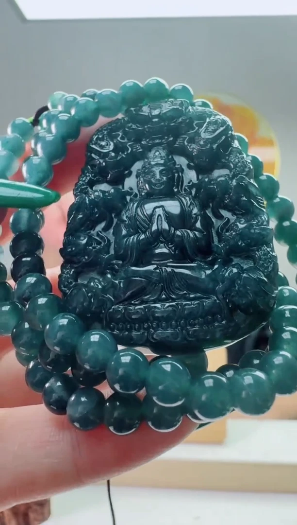 翡翠未镶嵌颈饰多样性随机发其一