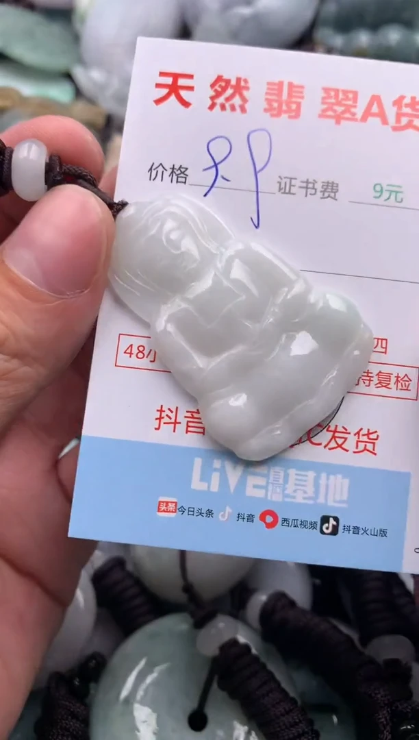 翡翠未镶嵌吊坠(不含链)1