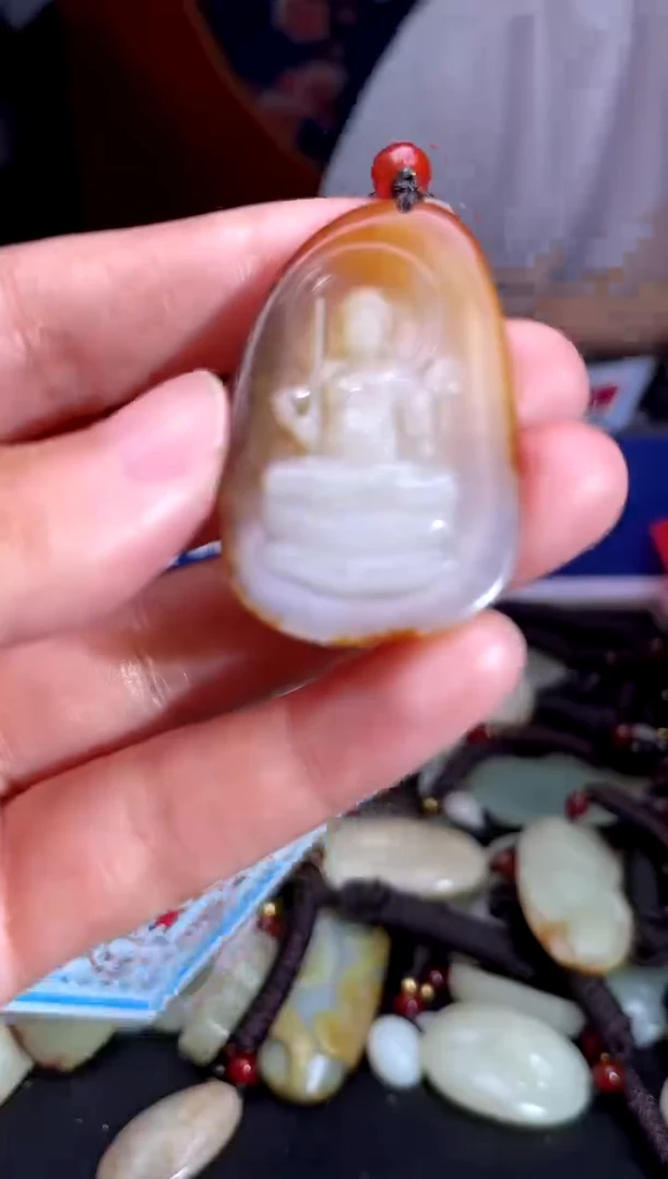 和田玉未镶嵌挂件1