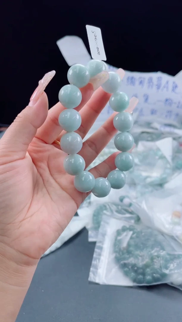 未镶嵌定制翡翠珠串