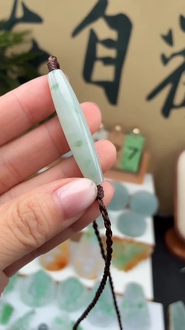 颈饰未镶嵌翡翠天然翡翠天珠