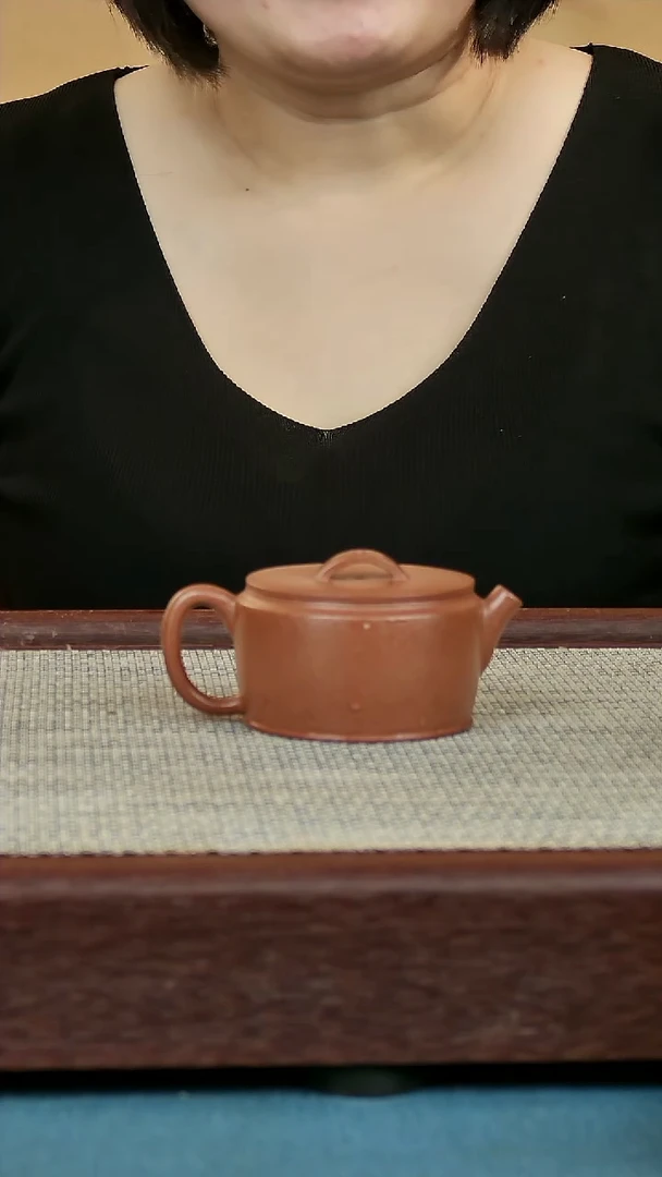 茶壶紫砂红降坡汉瓦