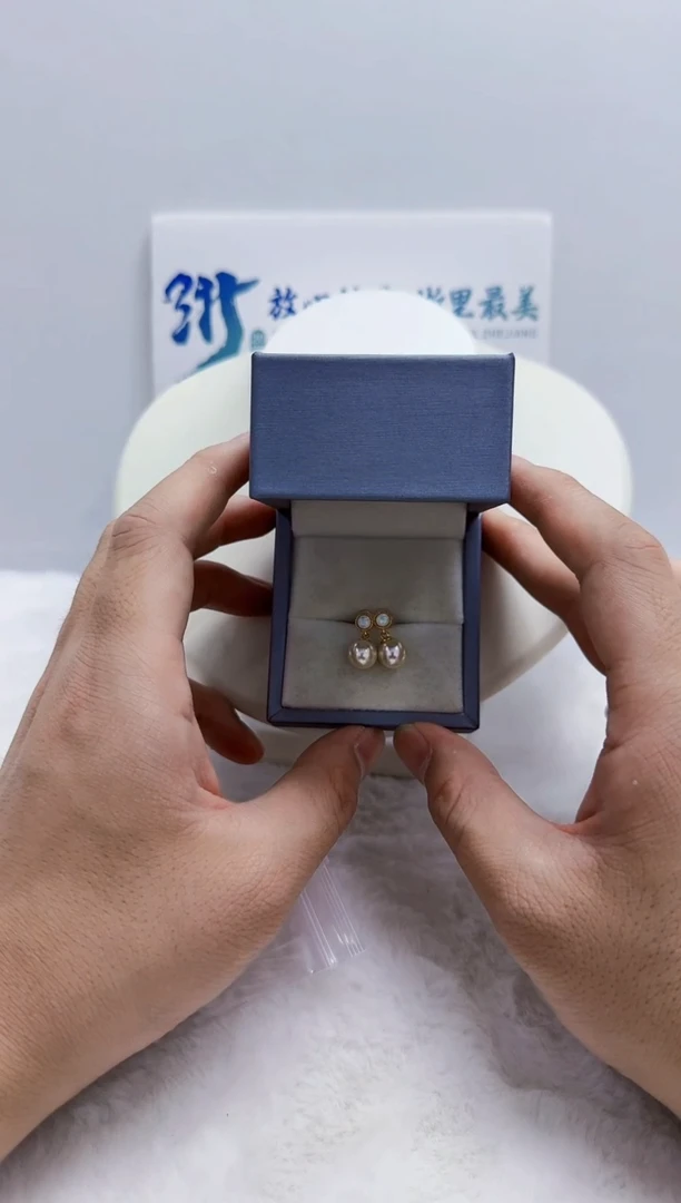 银S925镶嵌海水珍珠DAa361耳饰8