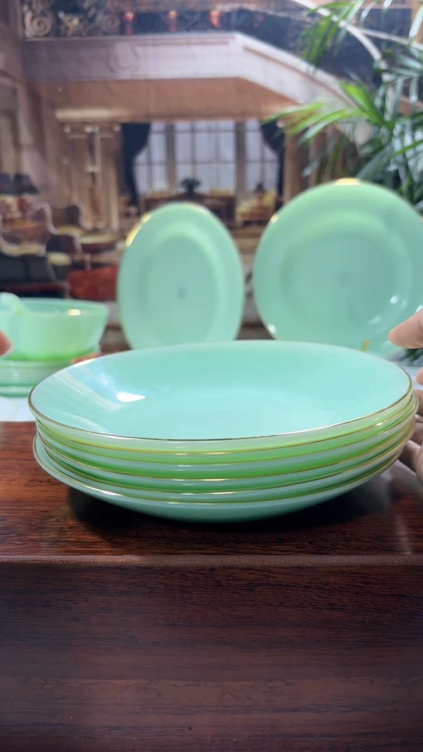 【闪购商品】.8英寸深盘6个  玉瓷【贝美】