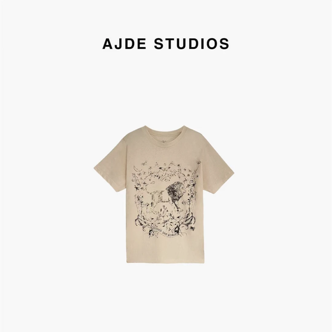 AJDE｜狮子王水墨印花T 04