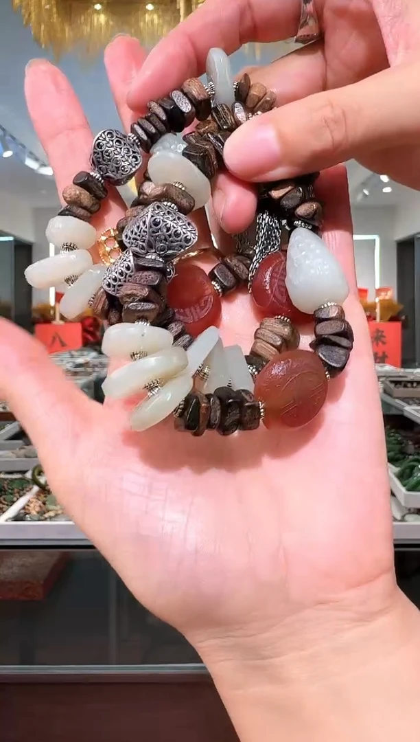 颈饰未镶嵌和田玉手串多样式发货只发一个