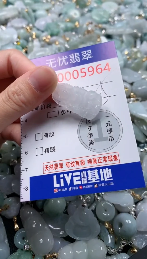 翡翠未镶嵌吊坠(不含链)5964