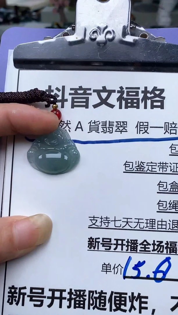 翡翠未镶嵌颈饰天然A货翡翠一物一证即拍即所得