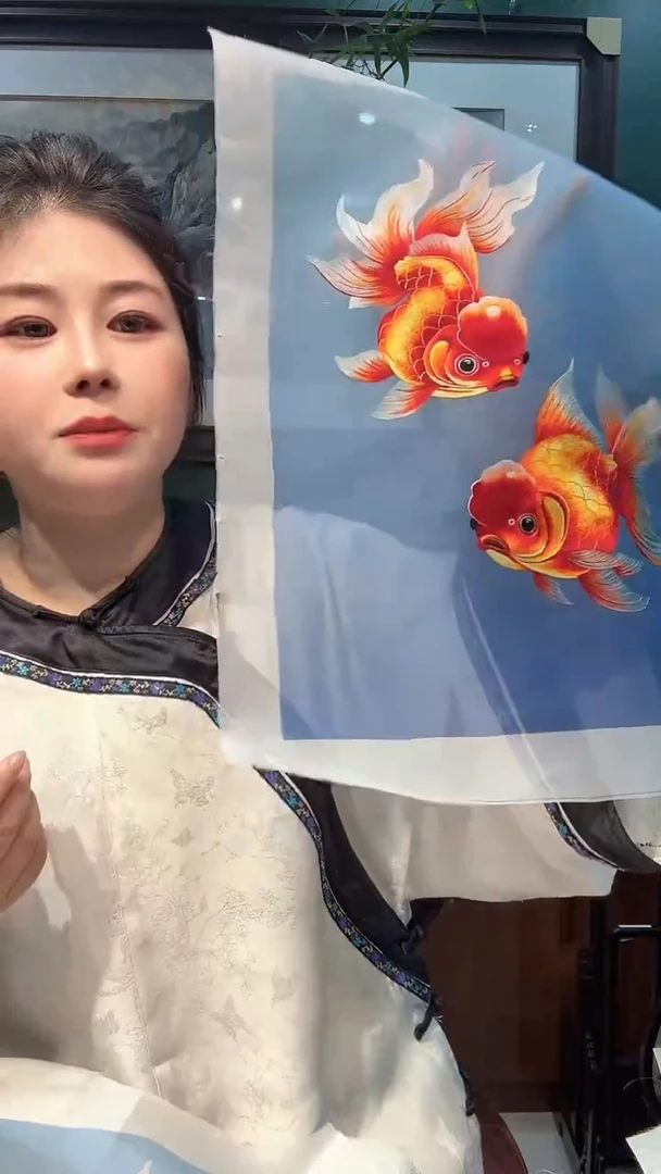 刺绣非遗苏绣手工刺绣绣片30x40