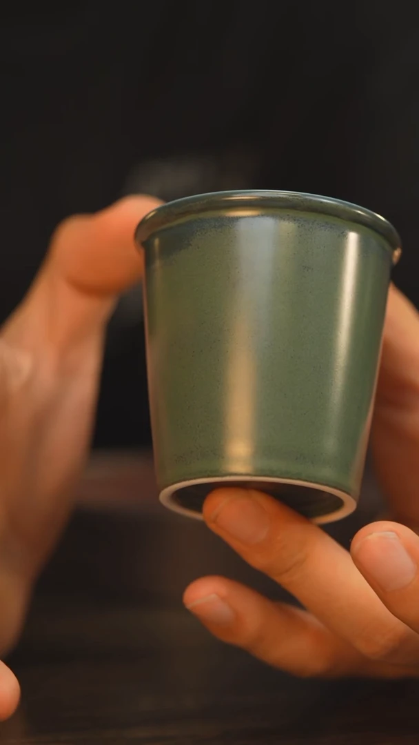 杯33柴房陶瓷柴烧可乐杯