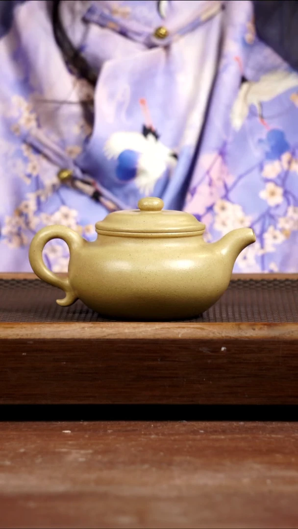 茶壶紫砂四号井本绿仿古290CC