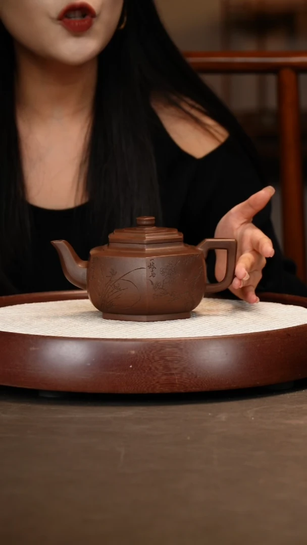 【程国洪】六方雪华 老紫泥550c