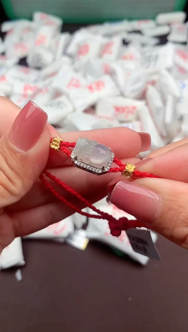 【闪购商品】翡翠手绳银S925镶嵌一