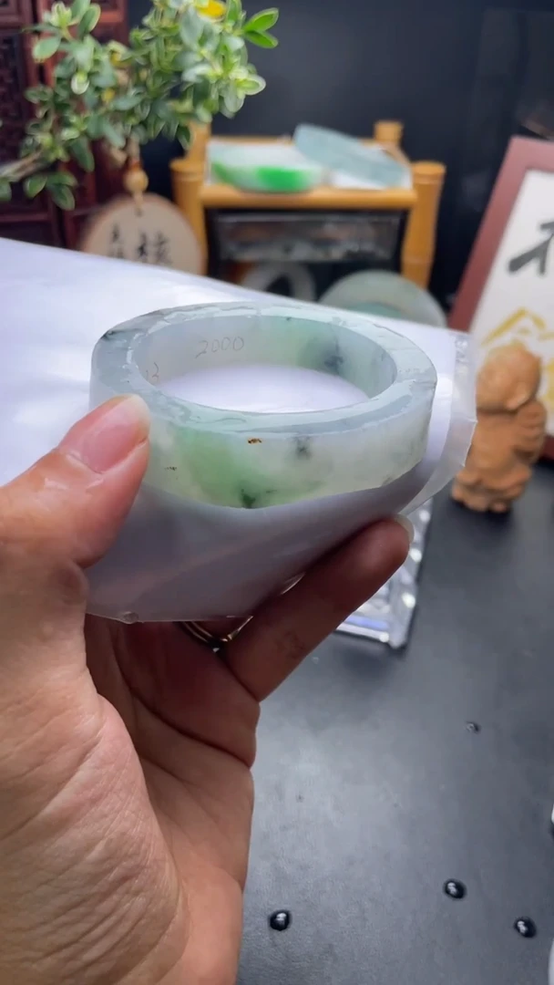 定制翡翠毛胚手镯未镶嵌毛胚定制52-54贵妃
