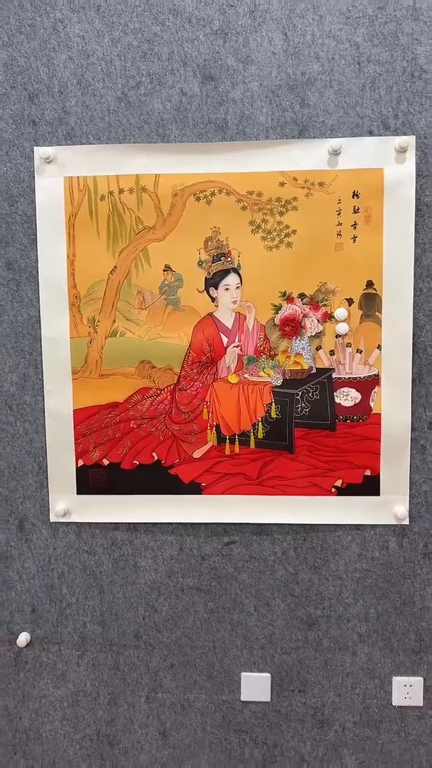 国画雨荷国画作品86