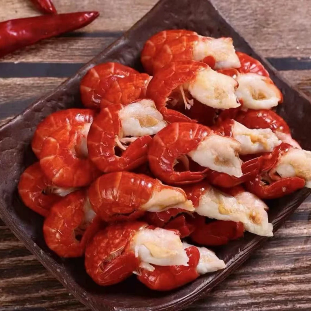 无冰衣一级龙虾尾125-130粒 3斤/5斤（送2包料包）