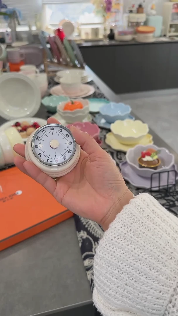 【闪购商品】瓷计时器-奶油白