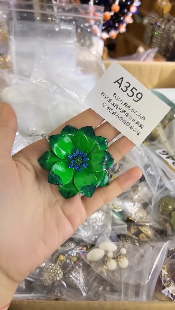 铜合金无359 中古首饰有瑕疵，直播间确认后在拍！