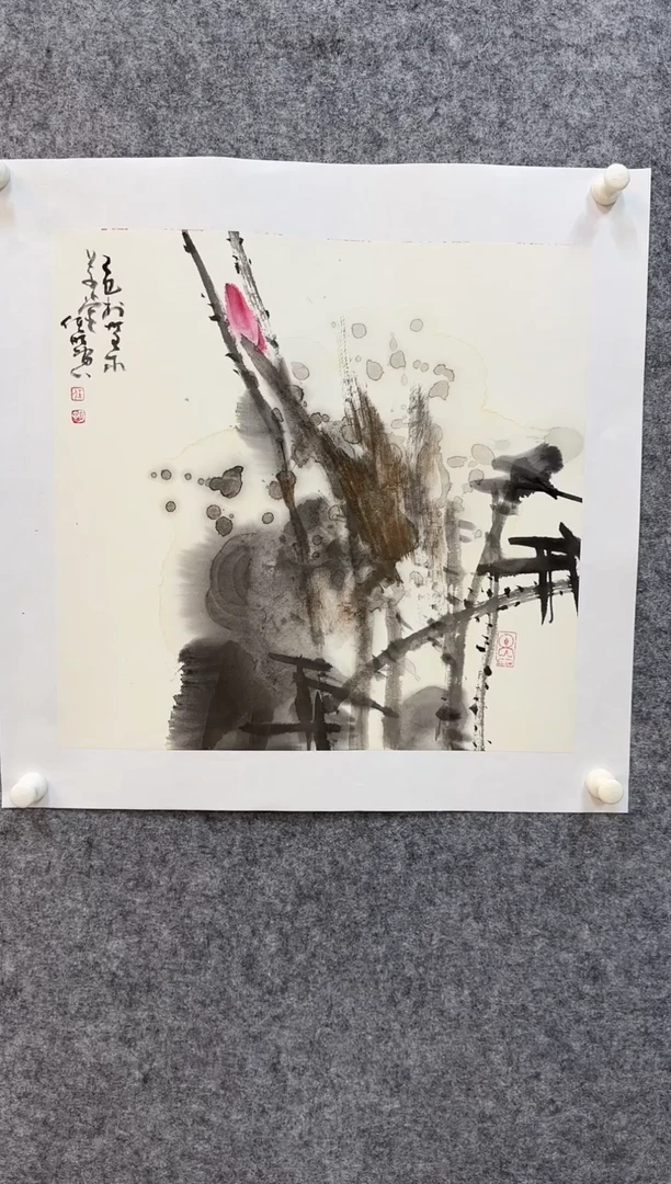 国画y天津人美-任明国画2平尺展览原作