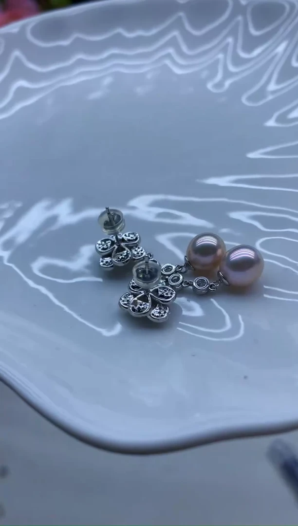 【闪购商品】淡水珍珠耳饰未镶嵌淡水珍珠耳饰