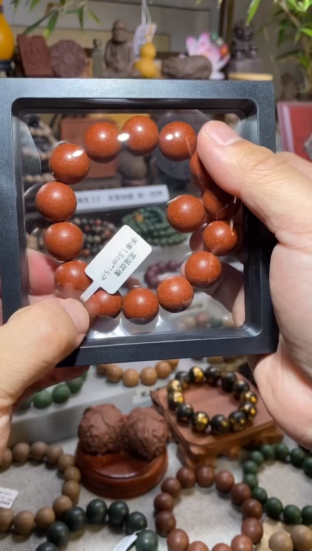 【闪购商品】泥塑龙涎玫瑰合香珠手串1.5