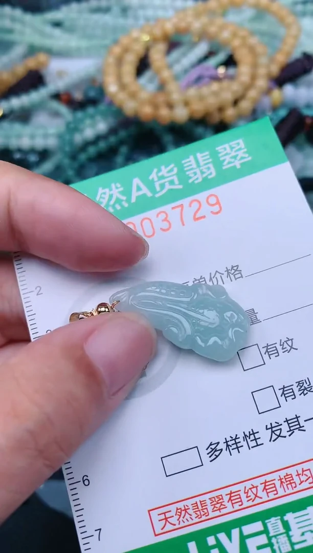 翡翠未镶嵌颈饰.0003729