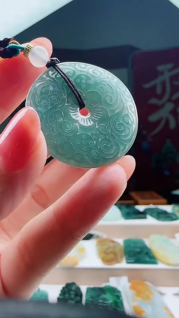 颈饰未镶嵌翡翠多样式发货一件发货 平安扣