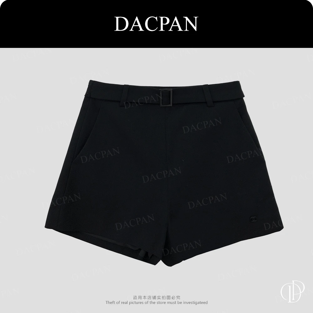 DACPAN-“云淡风轻”小香腰带羊毛短裤 2025/盼·PP 25120-2
