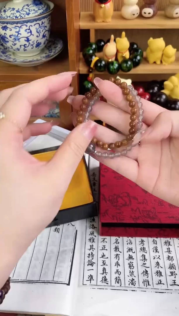 非洲檀香无事牌菩提木质串珠手串/多发性其一/不带盒子