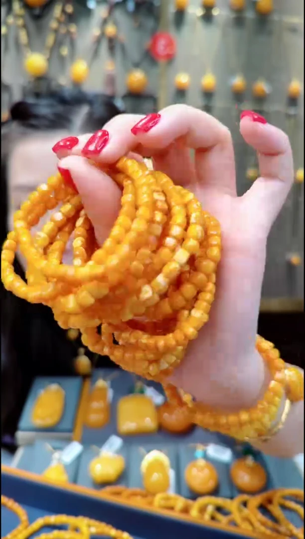 【闪购商品】蜜蜡珠宝奇石未镶嵌H353蜜蜡手串多样性发一件