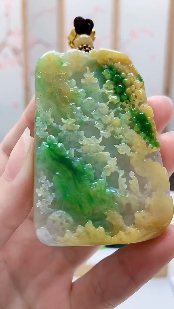 未镶嵌定制翡翠4868ry-毛货挂件161